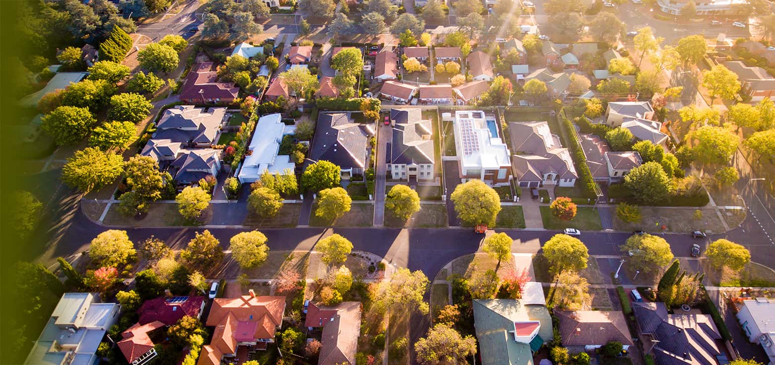 neighborhood with single family homes for sale from iBuyer companies